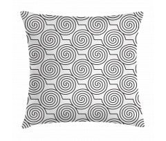 Diagonal Zigzag Swirl Pillow Cover