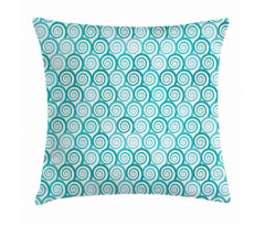 Flat Design Sea Waves Pillow Cover