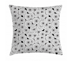 Overlapping Spirals Pillow Cover