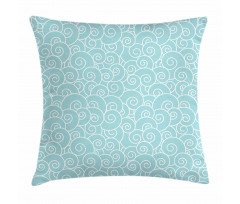 Curly Waves Pattern Pillow Cover