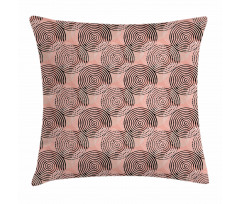 Hypnotic Vortex Brush Pillow Cover