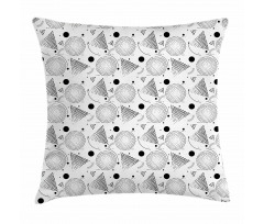 Circles Memphis Style Pillow Cover