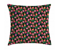 Colorful Flower Garden Pillow Cover