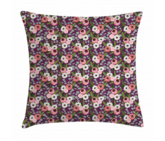 Vibrant Flower Leaves Pillow Cover