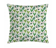 Exotic Succulent Plants Pillow Cover