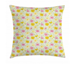 Summer Blossoms Field Pillow Cover