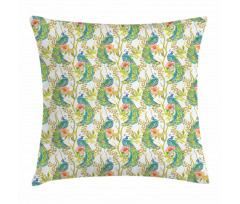 Boho Peacock Feathers Pillow Cover