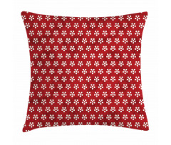 Oriental Floral Circles Pillow Cover