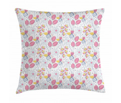 Spring Blooms Pattern Pillow Cover