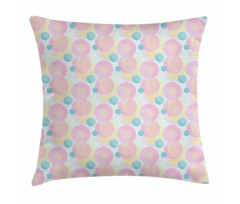 Circles with Hatching Pillow Cover