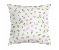 Rosebuds Romantic Nostalgic Pillow Cover