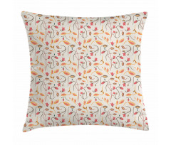 Botanical Summertime Nature Pillow Cover