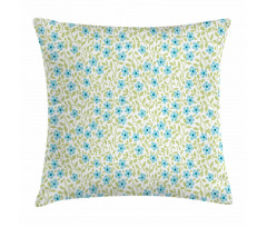 Summer Daisies Vintage Motif Pillow Cover