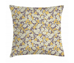 Warm Toned Flower Foliage Pillow Cover