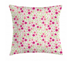 Summer Daisies Pastel Tone Pillow Cover