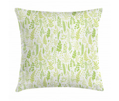 Foliage Pattern Green Shades Pillow Cover