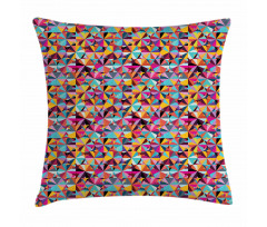 Grunge Complex Triangles Pillow Cover