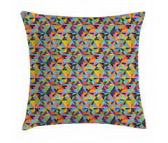 Colorful Triangle Shapes Pillow Cover