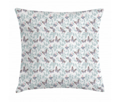Flying Insects Nature Pillow Cover
