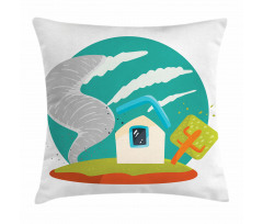 Cartoon Style Whirlwinds Pillow Cover