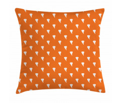 Whirlwind Pattern on Orange Pillow Cover