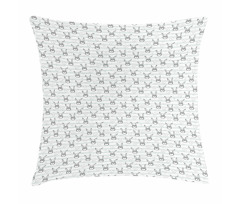 Bunnies and Raining Clouds Pillow Cover