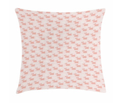 Abstract Puppy Dogs with Dots Pillow Cover