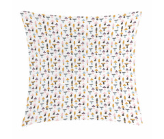 Colorful Porcini Cartoon Pillow Cover