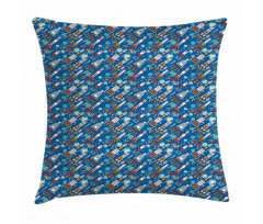 Outer Space Exploration Pillow Cover