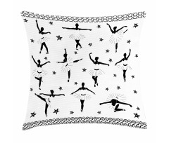 Stars and Hand-drawn Swirls Pillow Cover