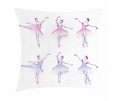 Dancer Women Watercolors Pillow Cover