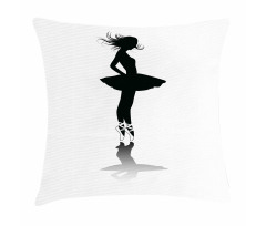 Dancer in a Tutu on Stage Pillow Cover