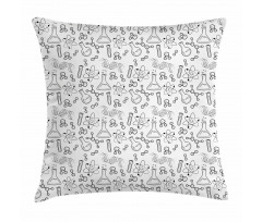 Science Laboratory Elements Pillow Cover