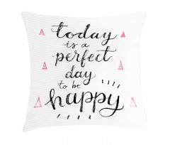 Grunge Inspirational Words Pillow Cover