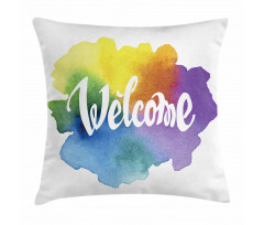 Watercolor Vintage Style Pillow Cover