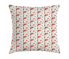 Cartoon Style Colorful Design Pillow Cover