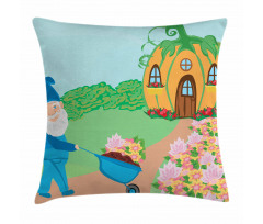 Magic House in the Forest Pillow Cover