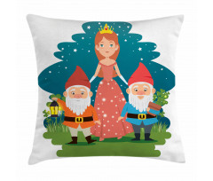 Fairytale Princess Dwarfs Pillow Cover