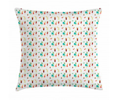 Summer Beach Cocktails Pillow Cover