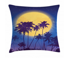 Coconut Palm Beach Pillow Cover