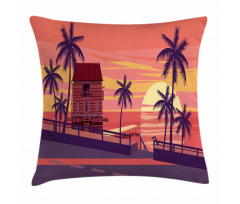 Sunset by the Road Pillow Cover