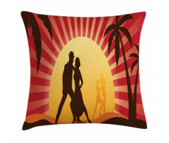 Dancing Tango Couple Pillow Cover