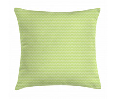 Zigzag Lines in Green Tones Pillow Cover