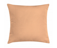 Orange Wavy Stripe Abstract Pillow Cover
