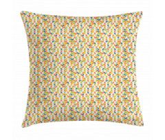Rainbow Angled Stripes Pillow Cover