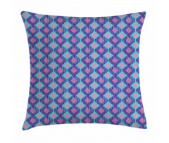 Tribal Abstract Ogee Shapes Pillow Cover