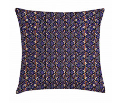 Folk Ornament with Triangles Pillow Cover