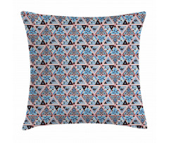 Folkloric Hipster Triangles Pillow Cover