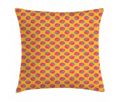 Shape and Dashed Lines Pillow Cover