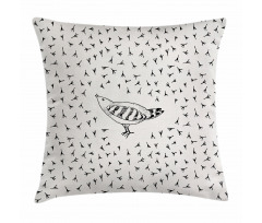 Sketch Forest Animal Pattern Pillow Cover